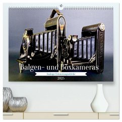 Balgen- und Boxkameras - Analoge Erinnerungsstücke (hochwertiger Premium Wandkalender 2025 DIN A2 quer), Kunstdruck in Hochglanz - Calvendo;Glineur, Jean-Louis