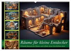 Räume für kleine Entdecker (Wandkalender 2025 DIN A2 quer), CALVENDO Monatskalender