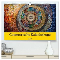 Geometrische Kaleidoskope (hochwertiger Premium Wandkalender 2025 DIN A2 quer), Kunstdruck in Hochglanz - Calvendo;Switzerland, Bonheur18