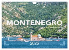 Montenegro - Das Land der schwarzen Berge (Wandkalender 2025 DIN A4 quer), CALVENDO Monatskalender