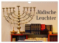 Jüdische Leuchter (Wandkalender 2025 DIN A4 quer), CALVENDO Monatskalender