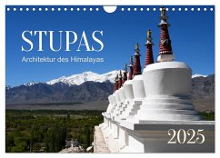 Stupas ¿ Architektur des Himalayas (Wandkalender 2025 DIN A4 quer), CALVENDO Monatskalender - Calvendo