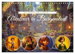 Abenteuer in Burgenstadt (Wandkalender 2025 DIN A4 quer), CALVENDO Monatskalender