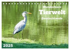 Wunderbare Tierwelt Deutschlands (Tischkalender 2025 DIN A5 quer), CALVENDO Monatskalender