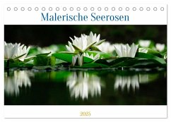 Malerische Seerosen (Tischkalender 2025 DIN A5 quer), CALVENDO Monatskalender