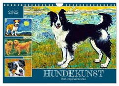 Hundekunst (Wandkalender 2025 DIN A4 quer), CALVENDO Monatskalender