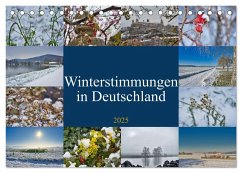 Winterstimmungen in Deutschland (Tischkalender 2025 DIN A5 quer), CALVENDO Monatskalender - Calvendo;Meisenzahl, Jessica