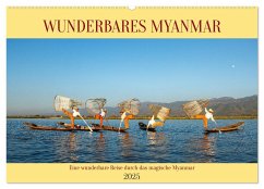 Wunderbares Myanmar (Wandkalender 2025 DIN A2 quer), CALVENDO Monatskalender - Calvendo;Brack, Roland