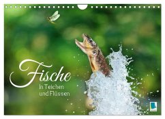 Fische in Teichen und Flüssen (Wandkalender 2025 DIN A4 quer), CALVENDO Monatskalender