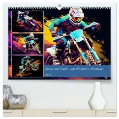 Stunts und Staub - das ultimative Abenteuer (hochwertiger Premium Wandkalender 2025 DIN A2 quer), Kunstdruck in Hochglanz