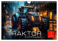 Traktor Fantasien (Wandkalender 2025 DIN A4 quer), CALVENDO Monatskalender