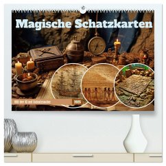 Magische Schatzkarten (hochwertiger Premium Wandkalender 2025 DIN A2 quer), Kunstdruck in Hochglanz - Calvendo;Gierok-Latniak, Steffen