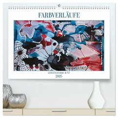 Farbverläufe Lieblingsfarbe Bunt (hochwertiger Premium Wandkalender 2025 DIN A2 quer), Kunstdruck in Hochglanz