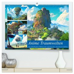 Anime Traumwelten (hochwertiger Premium Wandkalender 2025 DIN A2 quer), Kunstdruck in Hochglanz