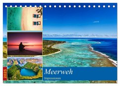MEERweh Impressionen (Tischkalender 2025 DIN A5 quer), CALVENDO Monatskalender