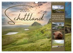 Schottland - Reise durch die Highlands und zur Isle of Skye (Wandkalender 2025 DIN A3 quer), CALVENDO Monatskalender