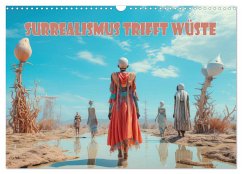 Surrealismus trifft Wüste (Wandkalender 2025 DIN A3 quer), CALVENDO Monatskalender