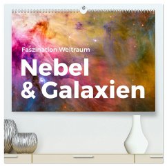 Nebel & Galaxien - Faszination Weltraum (hochwertiger Premium Wandkalender 2025 DIN A2 quer), Kunstdruck in Hochglanz