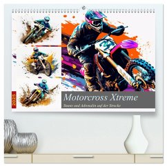 Motorcross Xtreme (hochwertiger Premium Wandkalender 2025 DIN A2 quer), Kunstdruck in Hochglanz