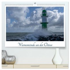 Warnemünde an der Ostsee (hochwertiger Premium Wandkalender 2025 DIN A2 quer), Kunstdruck in Hochglanz - Calvendo;Hickmann, Ralf
