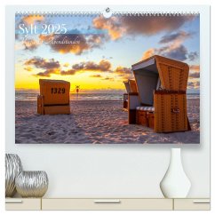 Sylt - Magie der Abendstunden (hochwertiger Premium Wandkalender 2025 DIN A2 quer), Kunstdruck in Hochglanz - Calvendo;Fritzenwanker, Anne