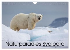 Naturparadies Svalbard (Wandkalender 2025 DIN A4 quer), CALVENDO Monatskalender