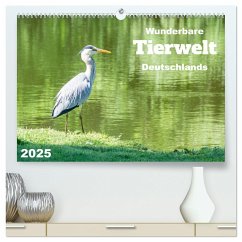 Wunderbare Tierwelt Deutschlands (hochwertiger Premium Wandkalender 2025 DIN A2 quer), Kunstdruck in Hochglanz