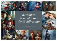 Berühmte Romanfiguren der Weltliteratur (Wandkalender 2025 DIN A2 quer), CALVENDO Monatskalender