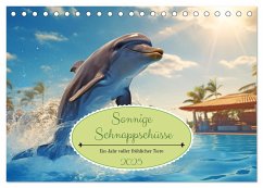 Sonnige Schnappschüsse - Ein Jahr voller fröhlicher Tiere (Tischkalender 2025 DIN A5 quer), CALVENDO Monatskalender
