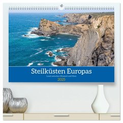 Steilküsten Europas (hochwertiger Premium Wandkalender 2025 DIN A2 quer), Kunstdruck in Hochglanz - Calvendo;Janietz, Dietmar