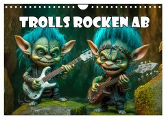 Trolls rocken ab (Wandkalender 2025 DIN A4 quer), CALVENDO Monatskalender - Calvendo;Brunner-Klaus, Liselotte