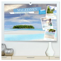 Malediven, Perle im Indischen Ozean (hochwertiger Premium Wandkalender 2025 DIN A2 quer), Kunstdruck in Hochglanz