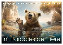 Im Paradies der Tiere (Tischkalender 2025 DIN A5 quer), CALVENDO Monatskalender