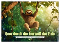 Quer durch die Tierwelt der Erde (Wandkalender 2025 DIN A2 quer), CALVENDO Monatskalender