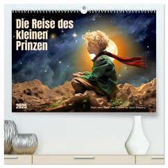 Die Reise des kleinen Prinzen (hochwertiger Premium Wandkalender 2025 DIN A2 quer), Kunstdruck in Hochglanz