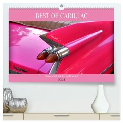 BEST OF CADILLAC - Traumschiff mit Bar und Flossen (hochwertiger Premium Wandkalender 2025 DIN A2 quer), Kunstdruck in Hochglanz