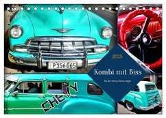 Kombi mit Biss - Als der Chevy Zähne zeigte (Tischkalender 2025 DIN A5 quer), CALVENDO Monatskalender