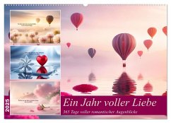 Ein Jahr voller Liebe (Wandkalender 2025 DIN A2 quer), CALVENDO Monatskalender