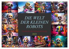 Die Welt der kleinen Robots (Wandkalender 2025 DIN A3 quer), CALVENDO Monatskalender