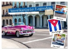 Amerikanische Legenden, unterwegs auf Kubas Straßen (Wandkalender 2025 DIN A2 quer), CALVENDO Monatskalender