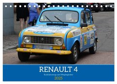 Renault 4 - Kultfahrzeug und Wegbegleiter (Tischkalender 2025 DIN A5 quer), CALVENDO Monatskalender