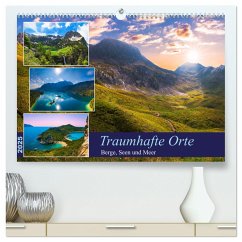 Traumhafte Orte - Berge, Seen und Meer (hochwertiger Premium Wandkalender 2025 DIN A2 quer), Kunstdruck in Hochglanz