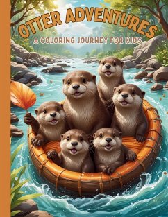 Otter Adventures Activity Coloring Book for Kids - Whimsy, Juniper