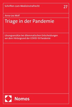 Triage in der Pandemie (eBook, PDF) - Wolf, Anna-Lea