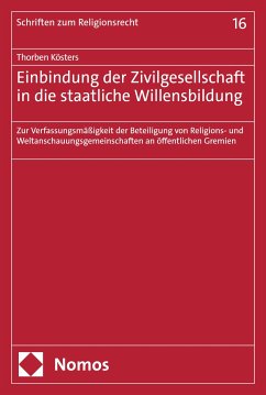 Einbindung der Zivilgesellschaft in die staatliche Willensbildung (eBook, PDF) - Kösters, Thorben