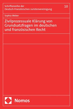 Zivilprozessuale Klärung von Grundsatzfragen im deutschen und französischen Recht (eBook, PDF) - Weber, Sophia