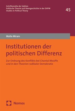 Institutionen der politischen Differenz (eBook, PDF) - Miram, Malte