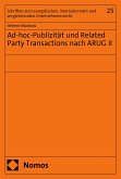 Ad-hoc-Publizität und Related Party Transactions nach ARUG II (eBook, PDF)