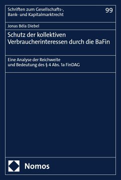 Schutz der kollektiven Verbraucherinteressen durch die BaFin (eBook, PDF) - Diebel, Jonas Béla