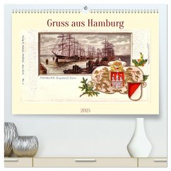 Gruss aus Hamburg (hochwertiger Premium Wandkalender 2025 DIN A2 quer), Kunstdruck in Hochglanz - Calvendo;Löwis of Menar, Henning von